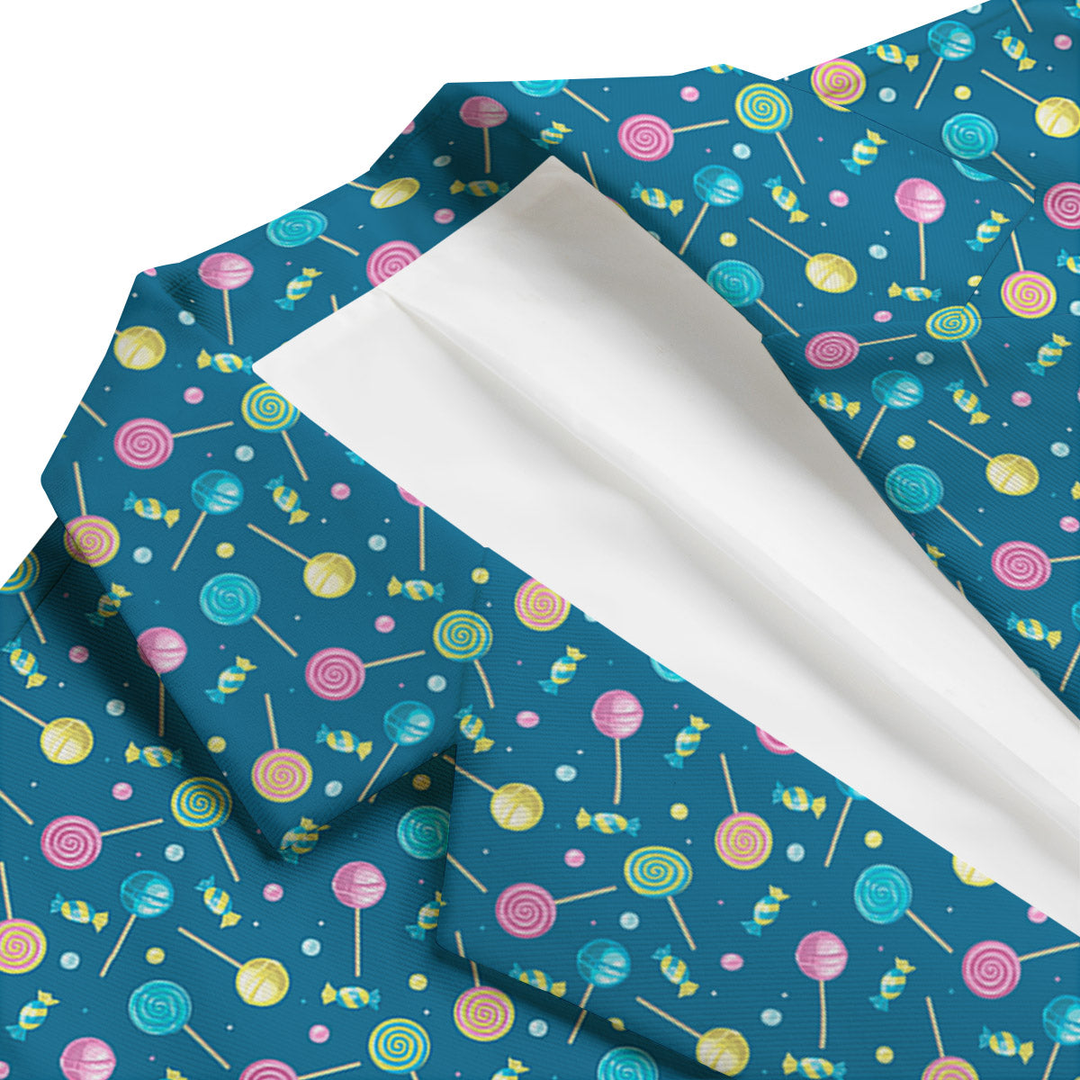 Candy Cute Print Pattern Men's Blazer-grizzshop