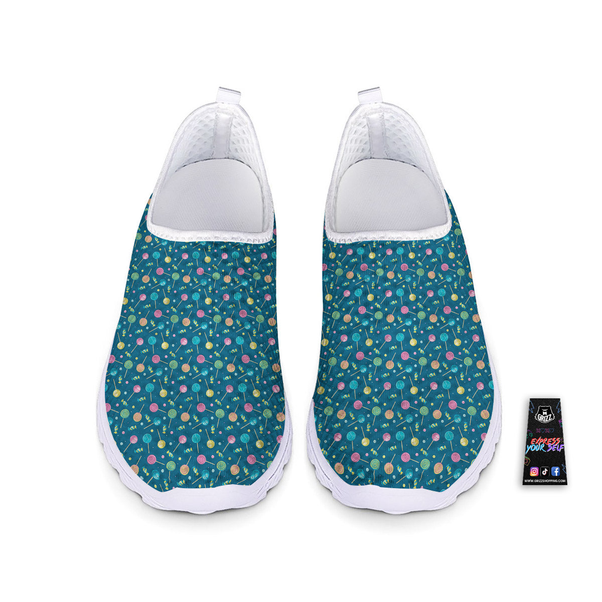Candy Cute Print Pattern Nurse Shoes-grizzshop