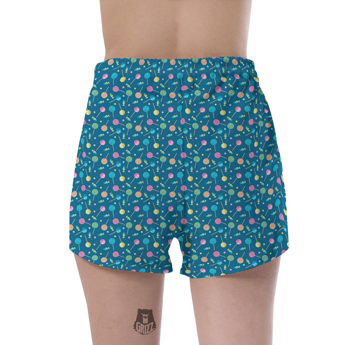 Candy Cute Print Pattern Women's Shorts-grizzshop