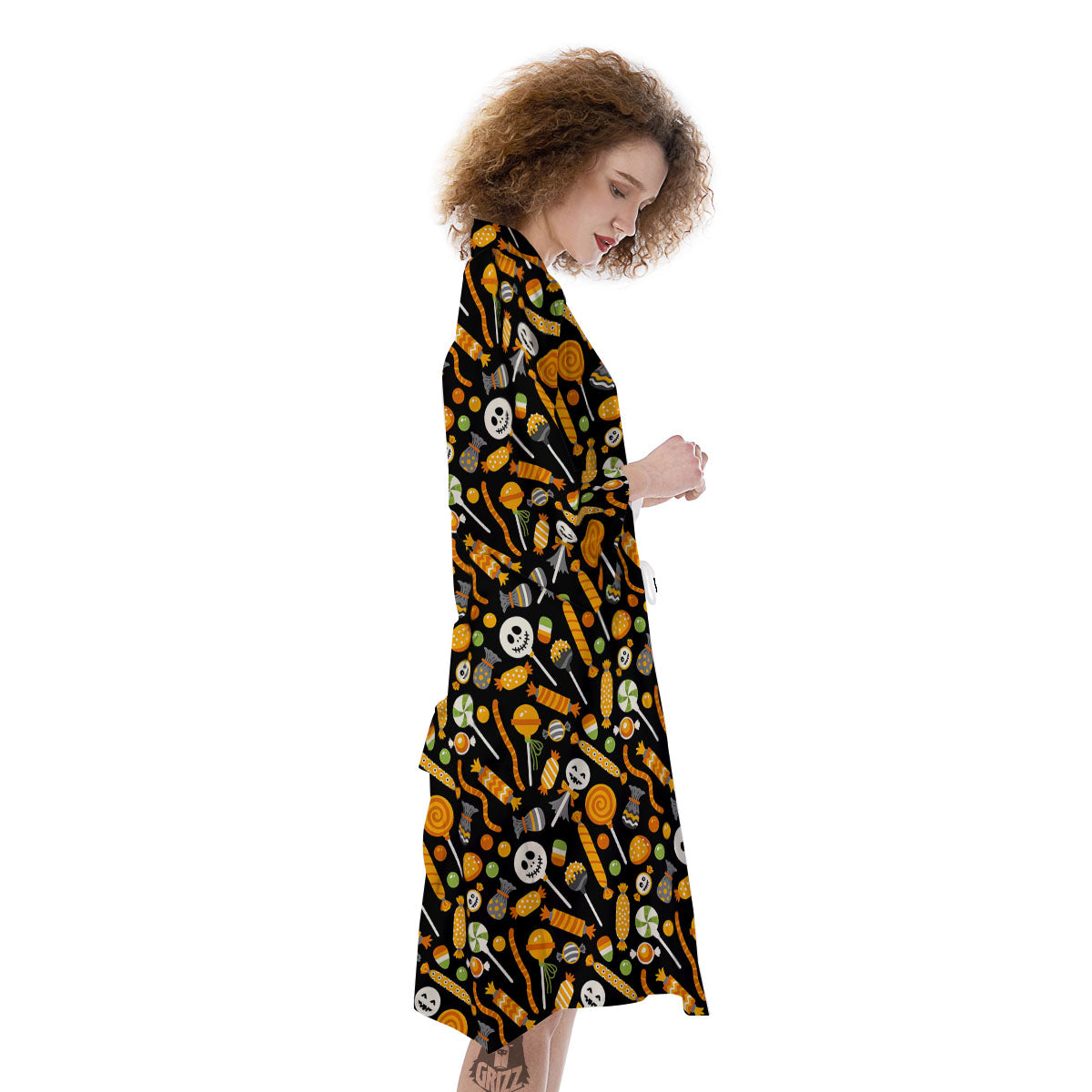 Candy Halloween Print Pattern Kimono-grizzshop