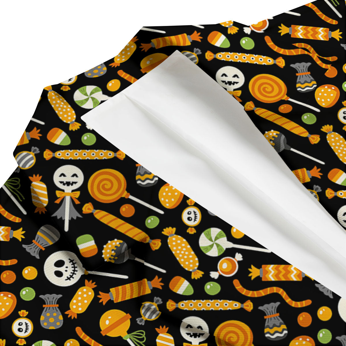 Candy Halloween Print Pattern Men's Blazer-grizzshop