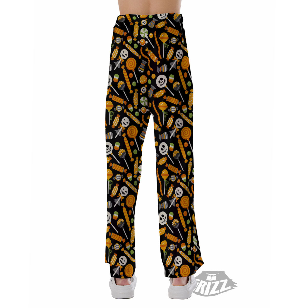 Candy Halloween Print Pattern Pajama Pants-grizzshop