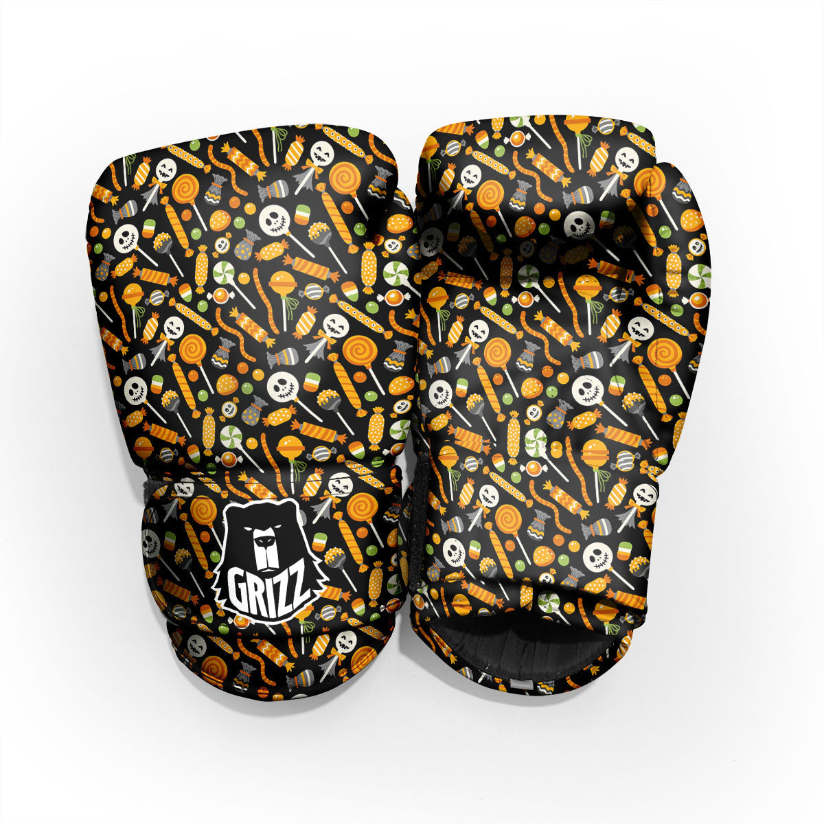 Candy Halloween Print Pattern Pro Boxing Glove