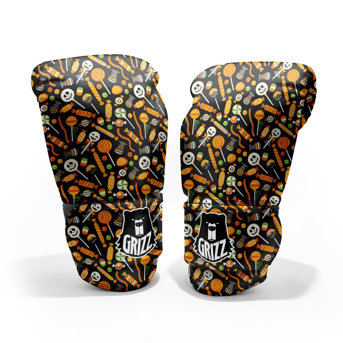 Candy Halloween Print Pattern Pro Boxing Glove