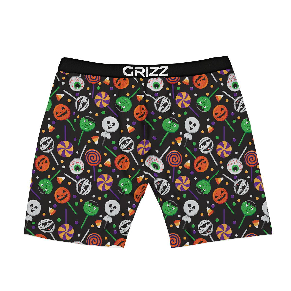 Candy Monsters Halloween Print Pattern Boxer Briefs-grizzshop