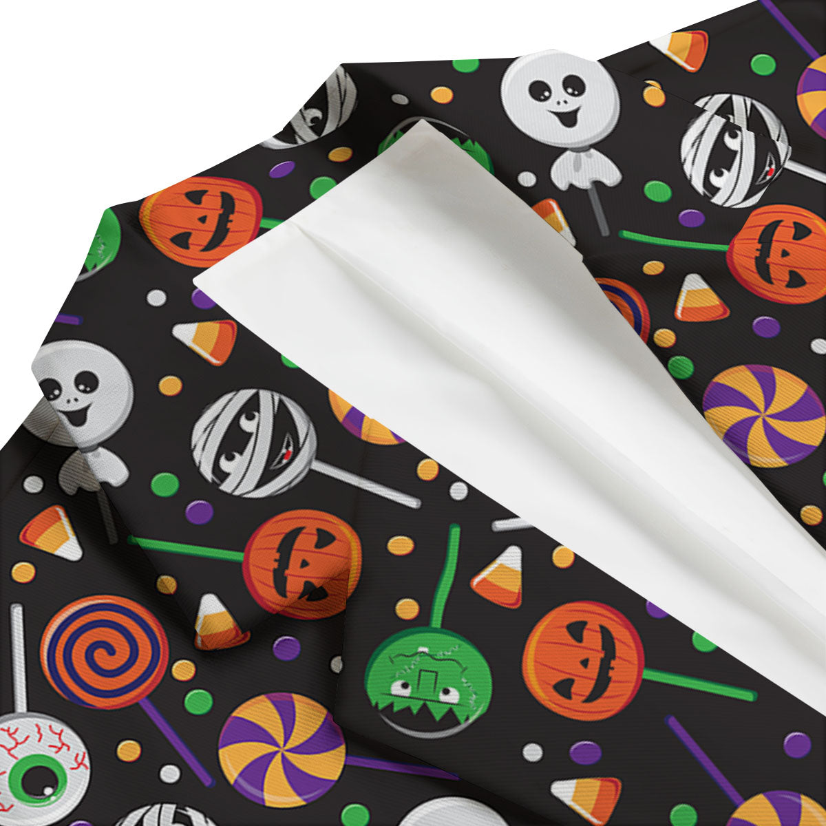 Candy Monsters Halloween Print Pattern Men's Blazer-grizzshop