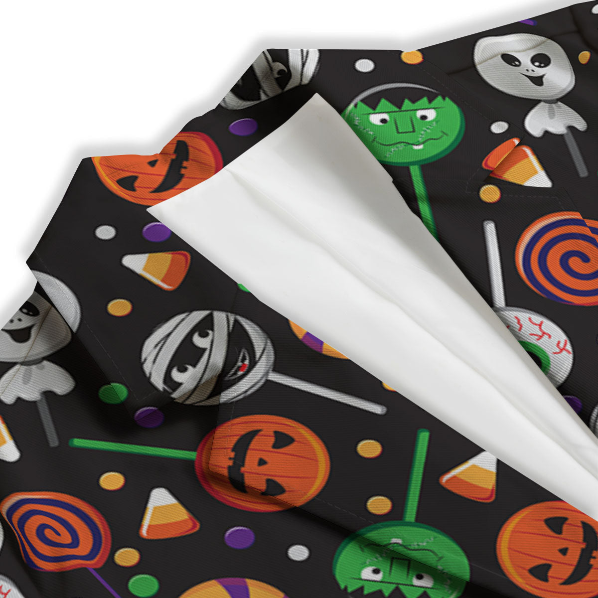Candy Monsters Halloween Print Pattern Women's Blazer-grizzshop