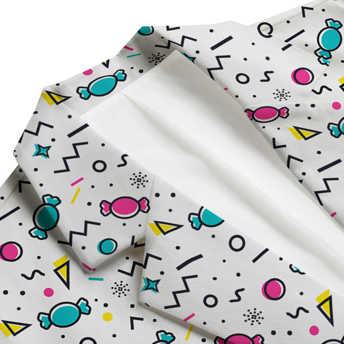 Candy Print Pattern Men's Blazer-grizzshop