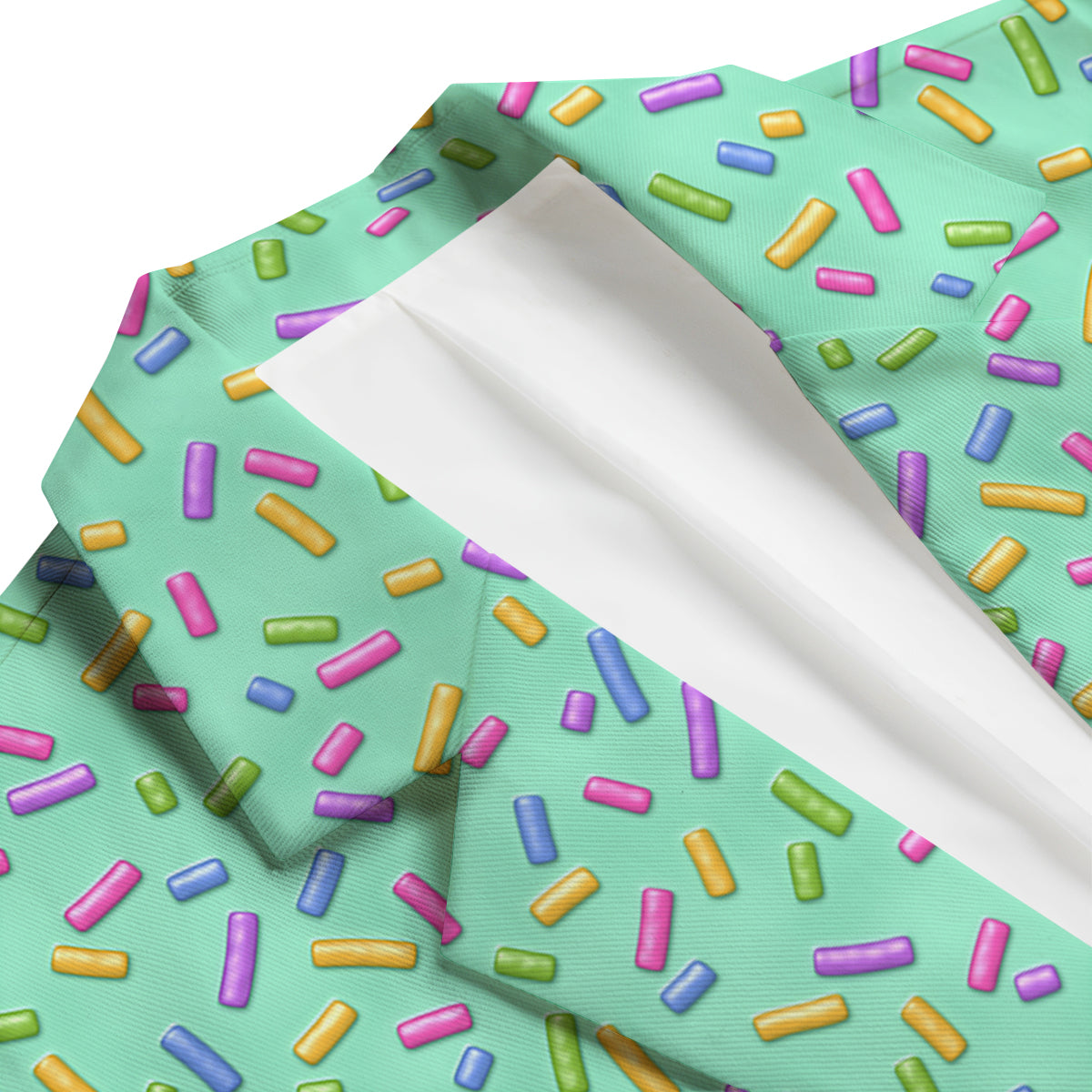 Candy Sprinkles Green Sweet Print Pattern Men's Blazer-grizzshop