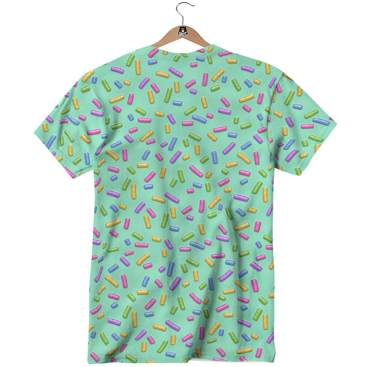 Candy Sprinkles Green Sweet Print Pattern T-Shirt-grizzshop