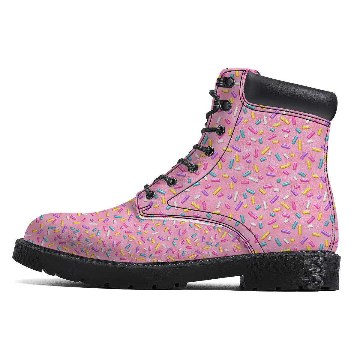 Candy Sprinkles Sweet Pink Print Pattern Boots-grizzshop