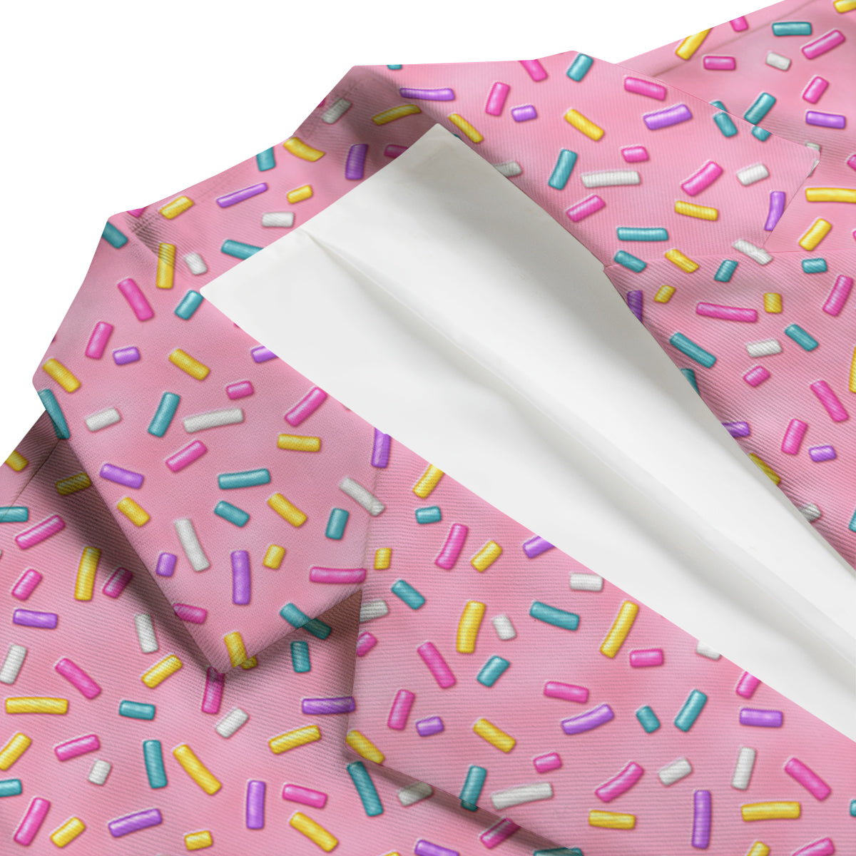 Candy Sprinkles Sweet Pink Print Pattern Men's Blazer-grizzshop