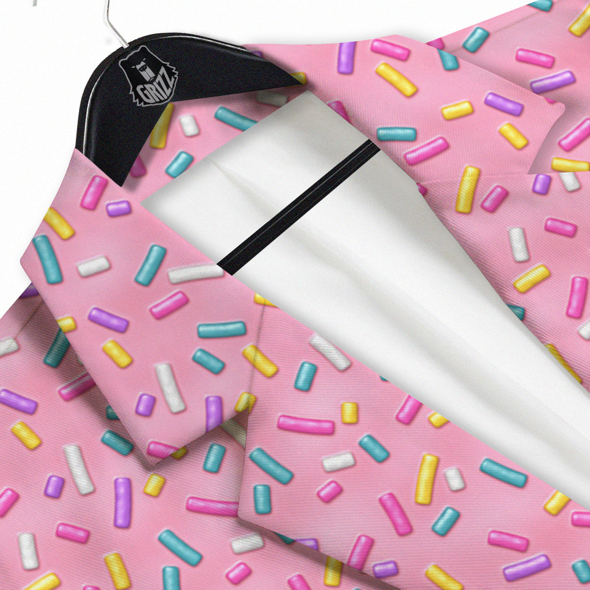 Candy Sprinkles Sweet Pink Print Pattern Men's Sport Coat-grizzshop