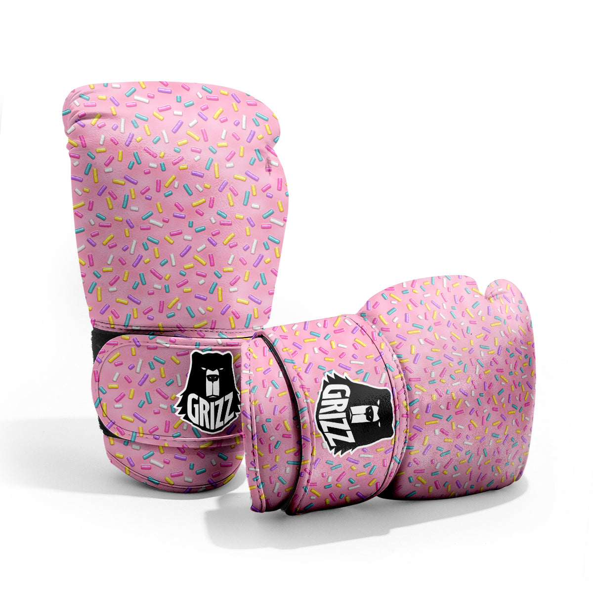 Candy Sprinkles Sweet Pink Print Pattern Pro Boxing Glove