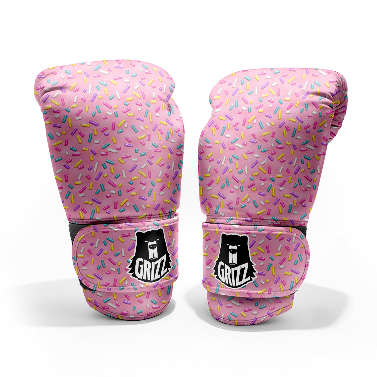 Candy Sprinkles Sweet Pink Print Pattern Pro Boxing Glove