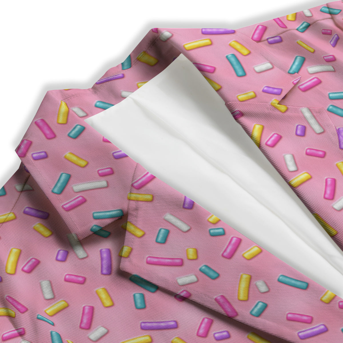 Candy Sprinkles Sweet Pink Print Pattern Women's Blazer-grizzshop