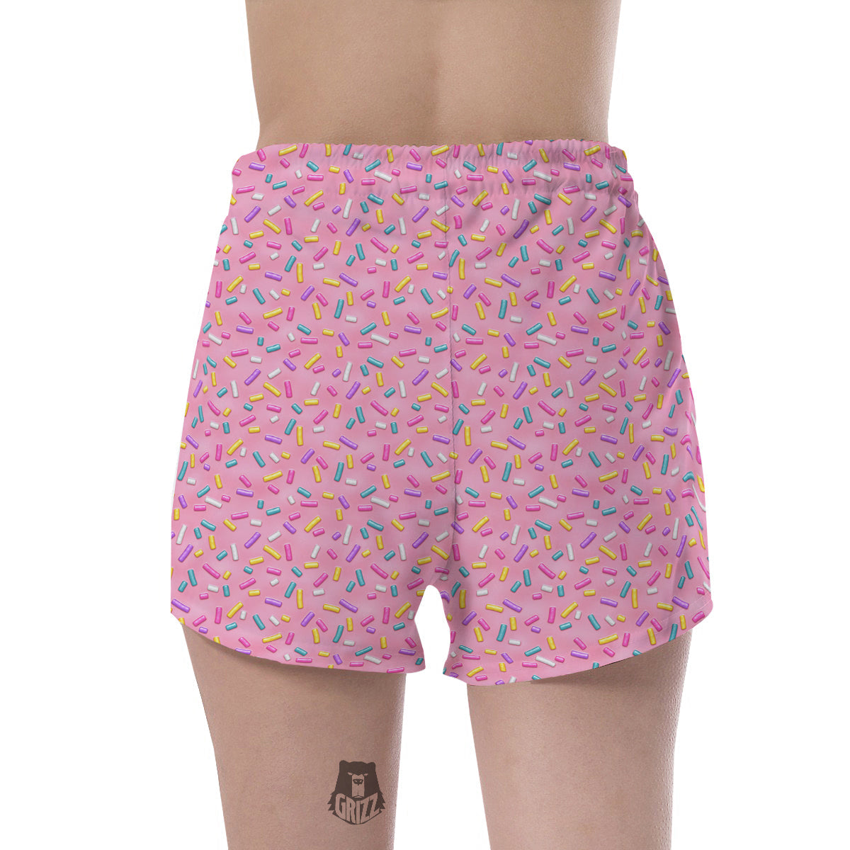 Candy Sprinkles Sweet Pink Print Pattern Women's Shorts-grizzshop