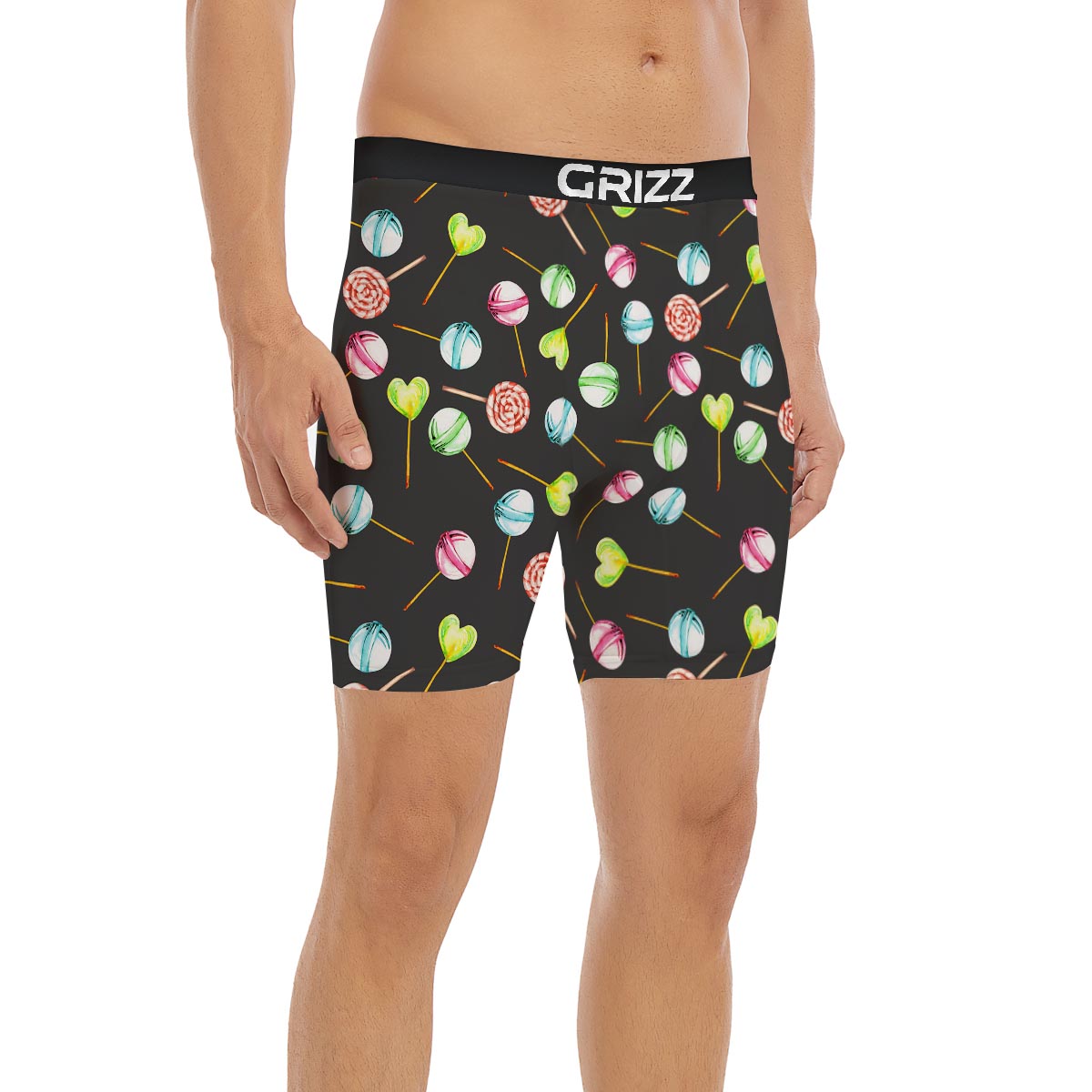 Candy Sweet Print Pattern Boxer Briefs-grizzshop