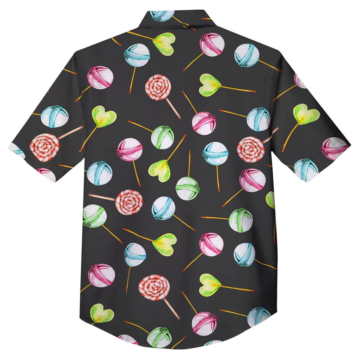 Candy Sweet Print Pattern Button Up Shirt-grizzshop