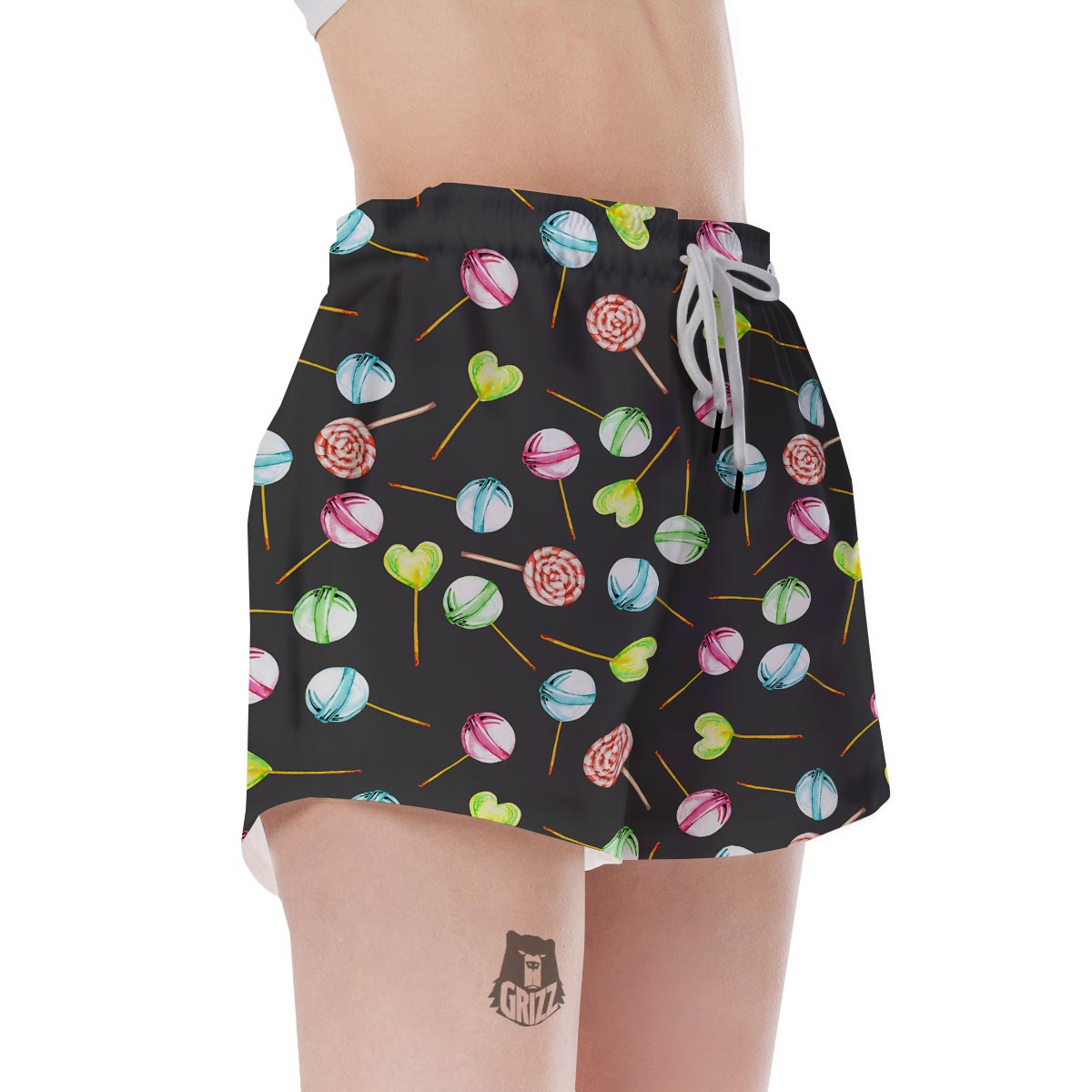 Candy Sweet Print Pattern Women's Shorts-grizzshop