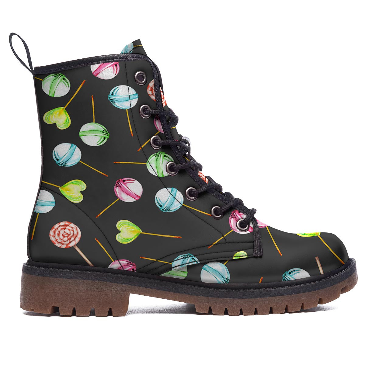 Candy Sweet Print Pattern Work Boots-grizzshop
