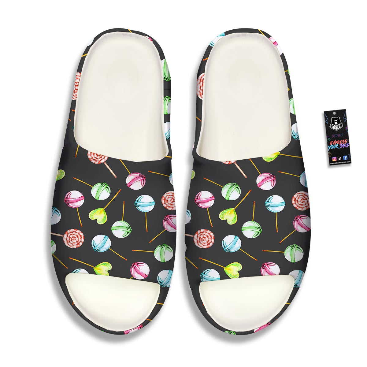 Candy Sweet Print Pattern Sandals-grizzshop