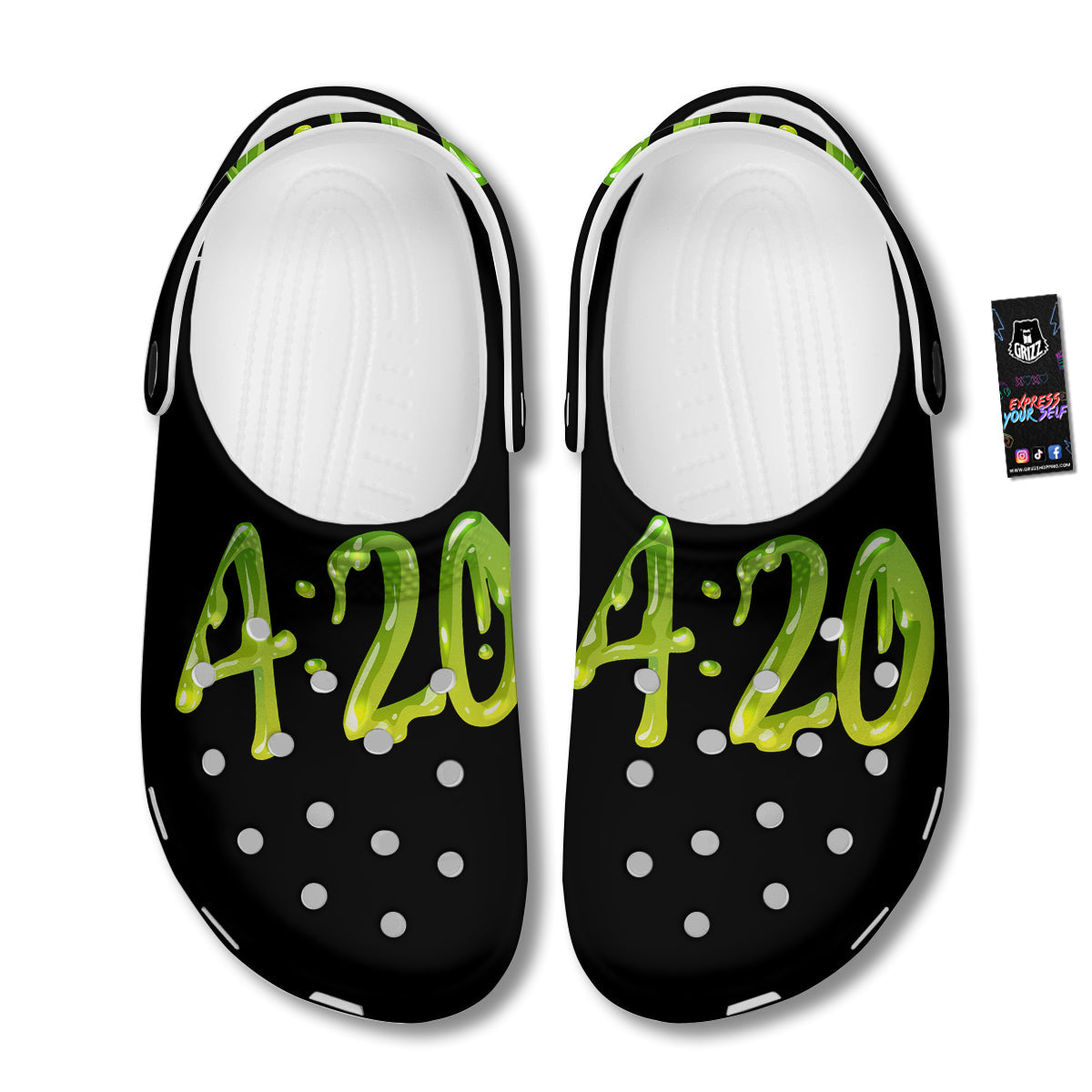 Cannabis Day 420 Print Clog-grizzshop