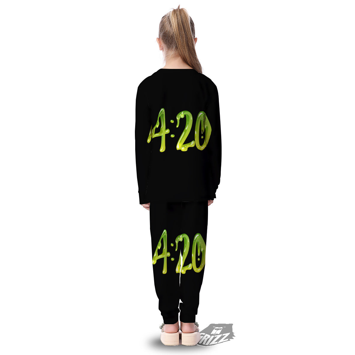 Cannabis Day 420 Print Kid's Pajamas-grizzshop