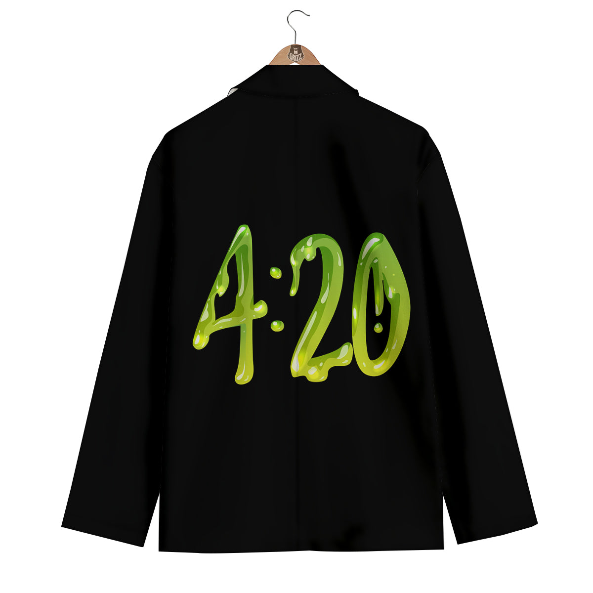 Cannabis Day 420 Print Men's Blazer-grizzshop