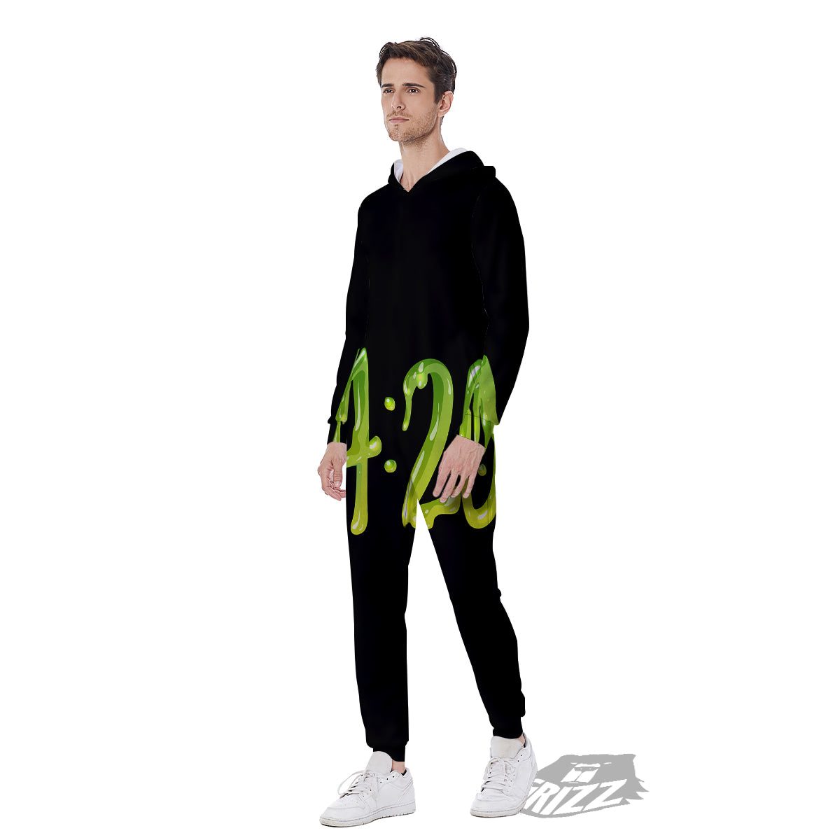 Cannabis Day 420 Print Men's Jumpsuit-grizzshop