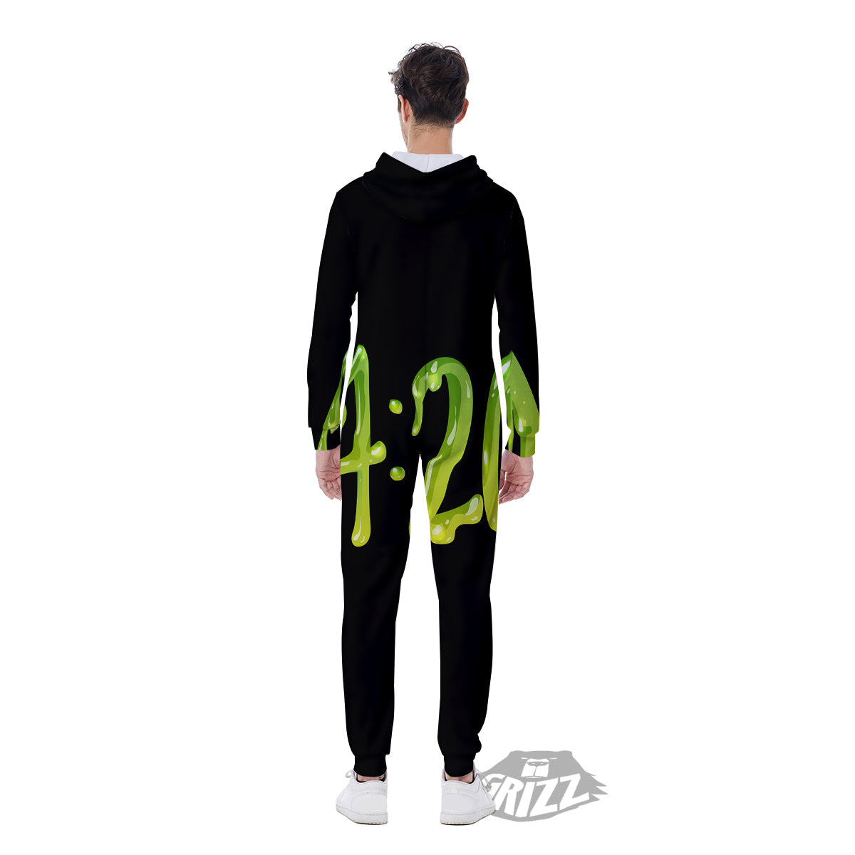 Cannabis Day 420 Print Men's Jumpsuit-grizzshop