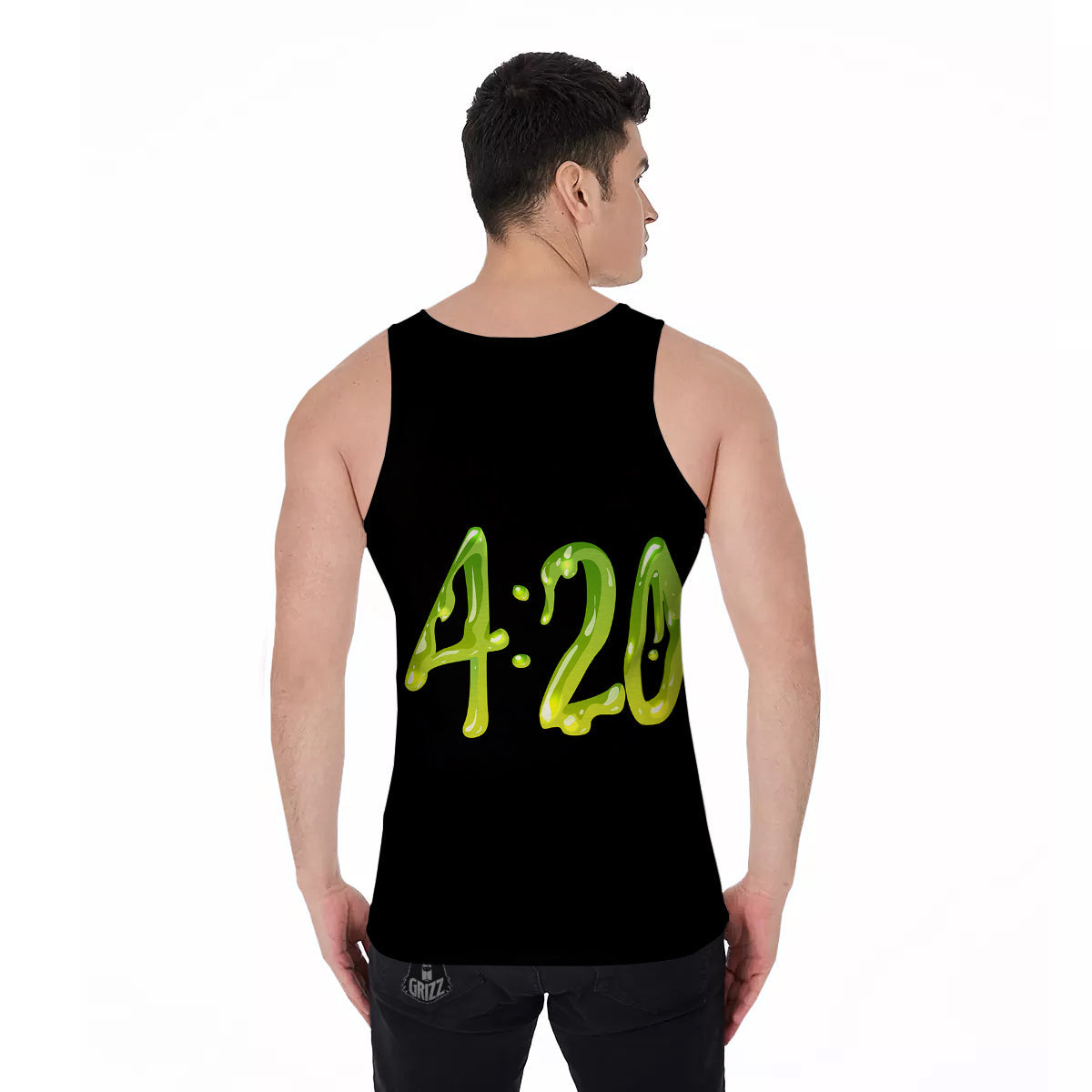 Cannabis Day 420 Print Men's Tank Top-grizzshop