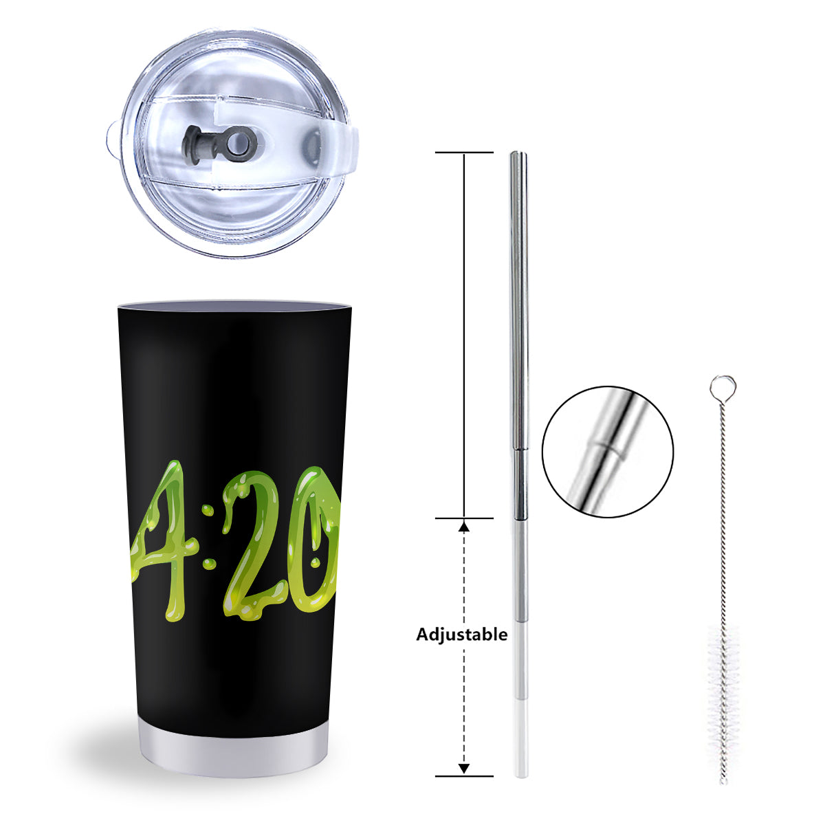 Cannabis Day 420 Print Tumbler-grizzshop
