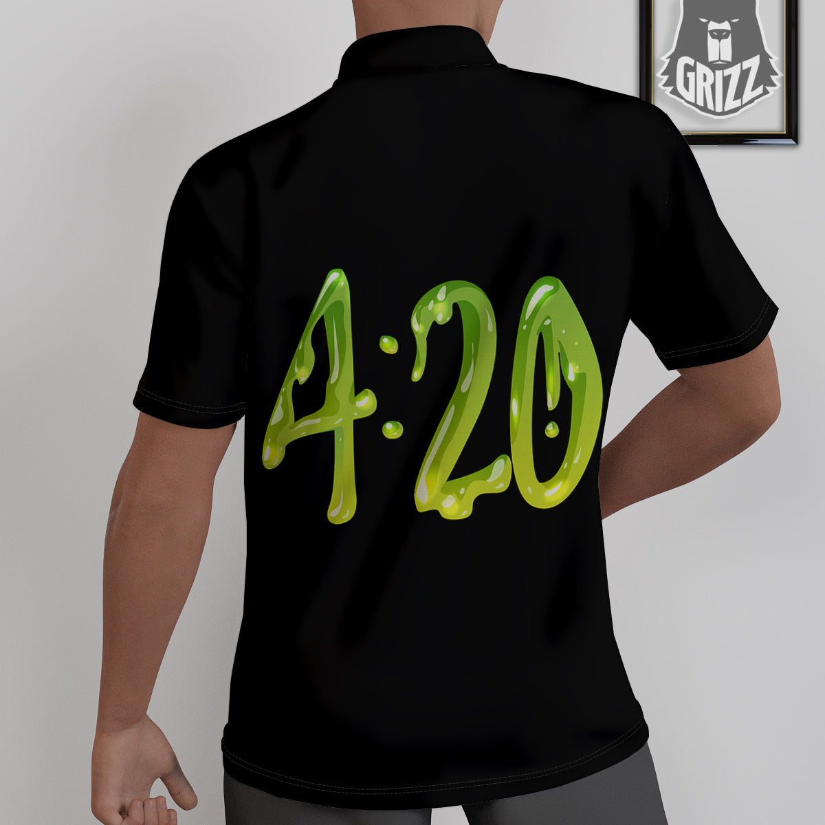 Cannabis Day 420 Print Untucked Shirts-grizzshop