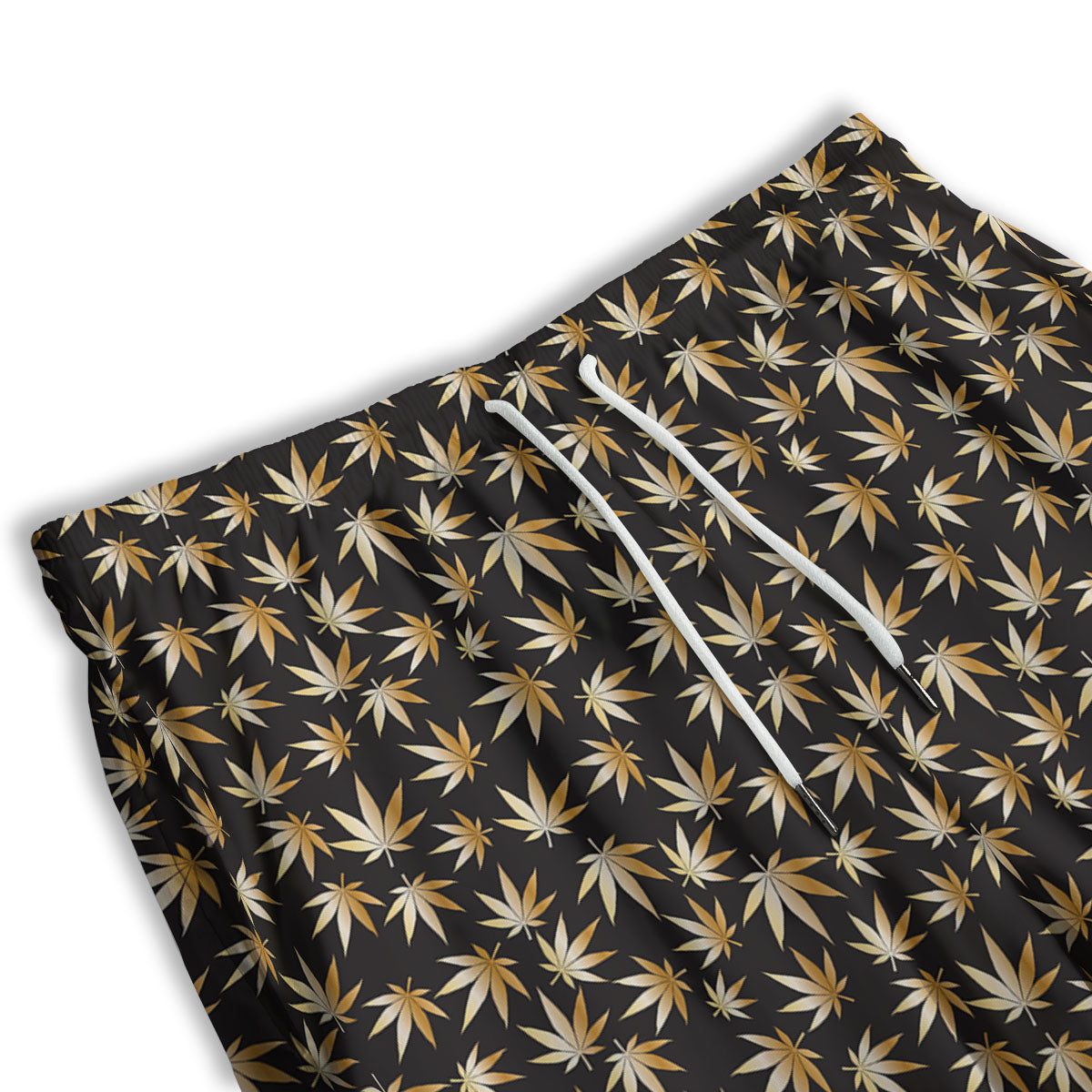 Camo Flower Military Green Print Pattern Men's Athletic Shorts