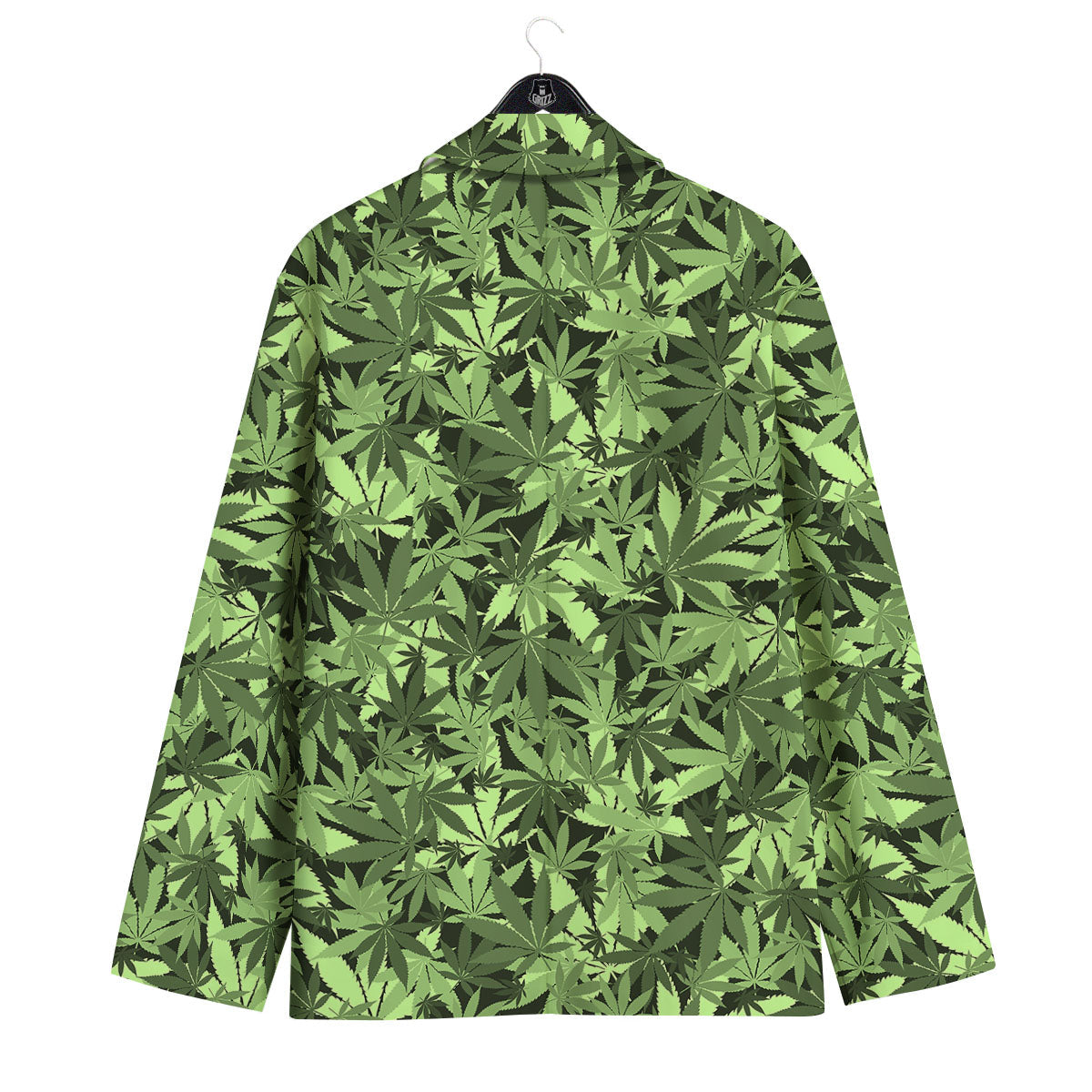Cannabis Leaf Green Print Pattern Men's Sport Coat-grizzshop