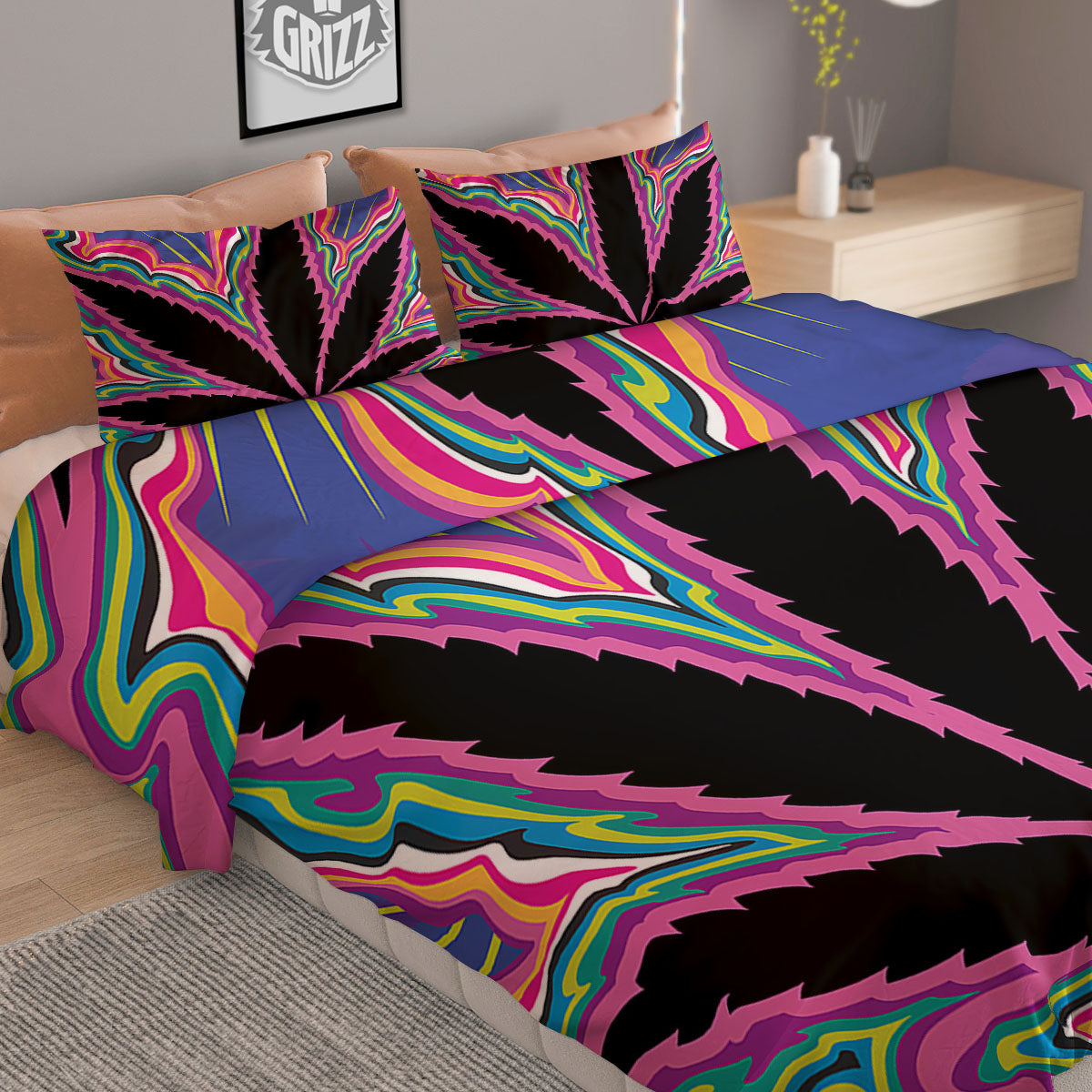 Buffalo Check Yellow And White Print Duvet Cover Bedding Set