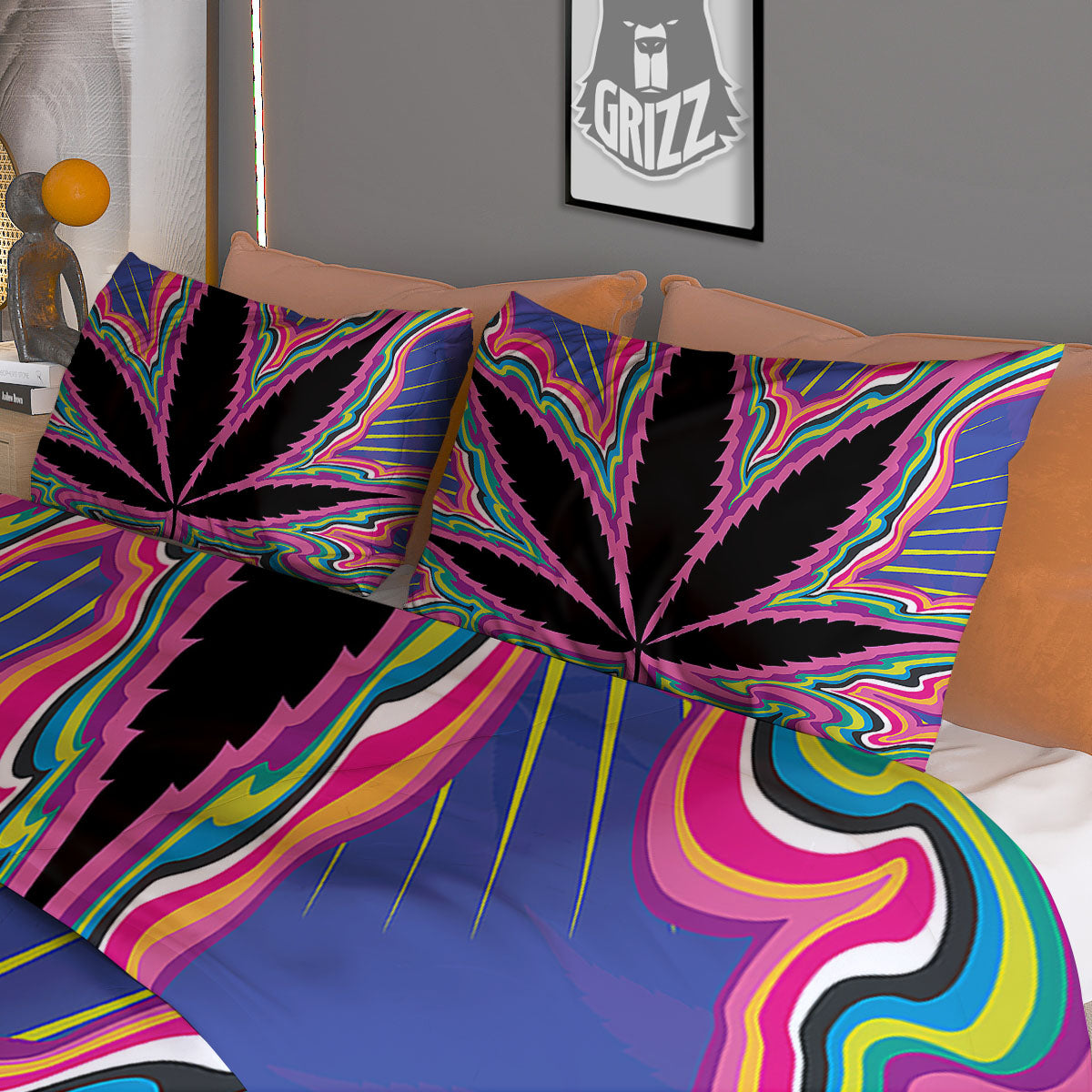 Buffalo Check Yellow And White Print Duvet Cover Bedding Set