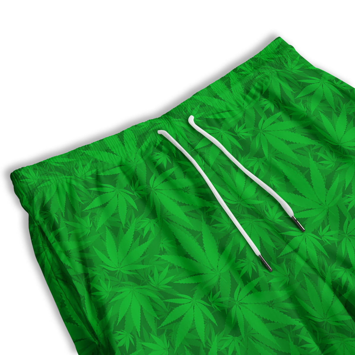 Cannabis Leaves Print Pattern Men's Athletic Shorts