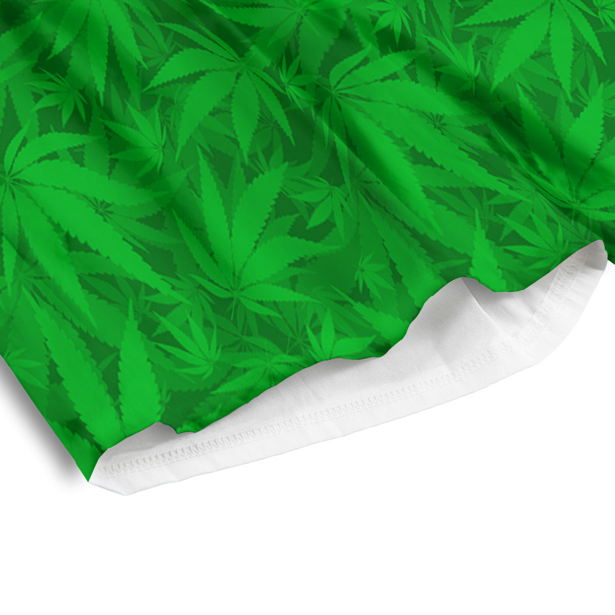 Cannabis Leaves Print Pattern Men's Athletic Shorts