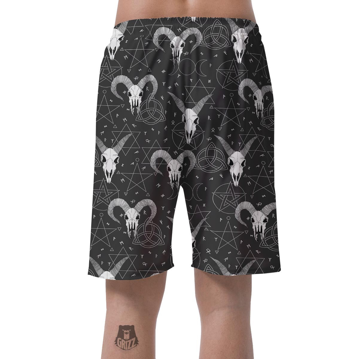 Capricorn Astrology Gothic Witch Men's Shorts-grizzshop