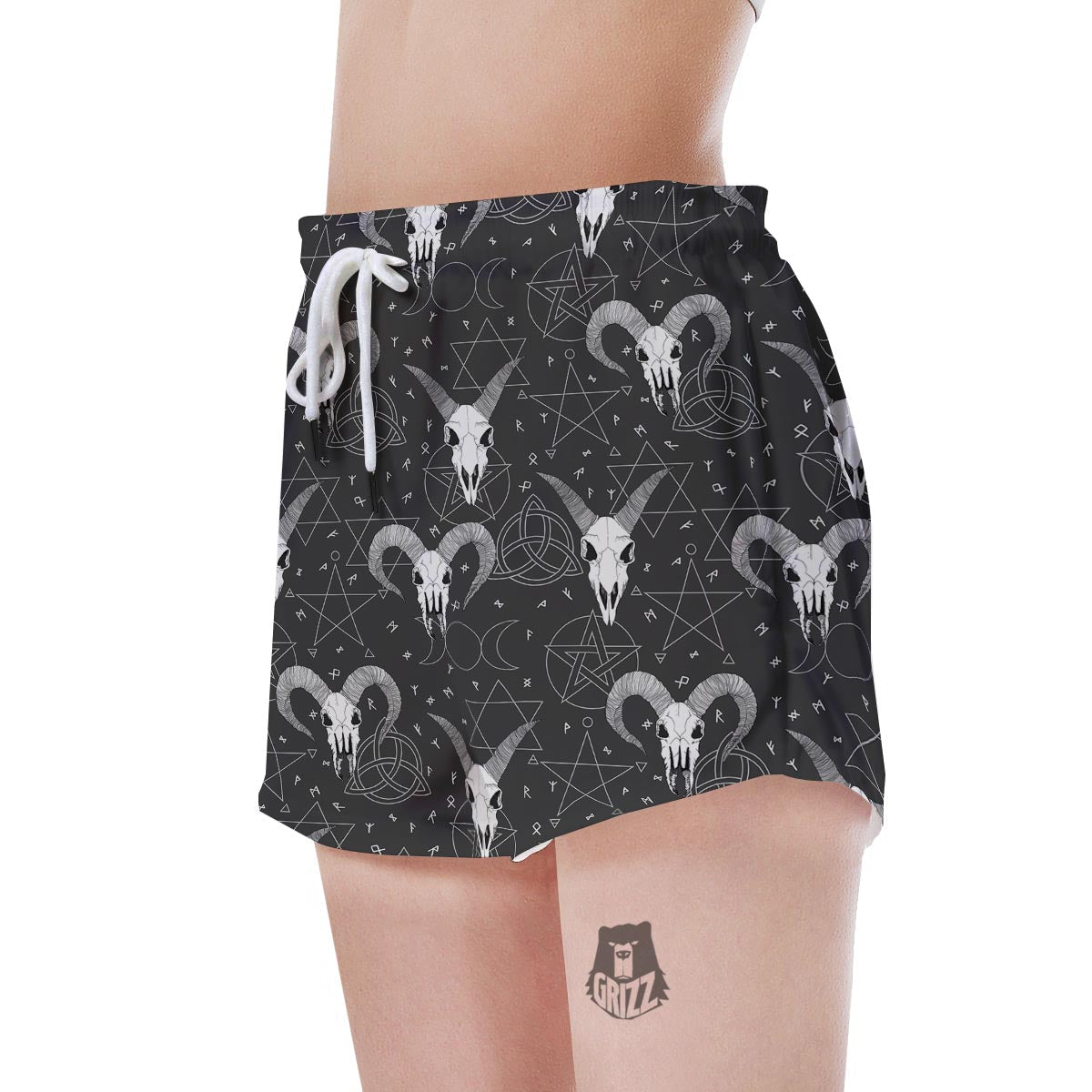 Capricorn Astrology Gothic Witch Women's Shorts-grizzshop