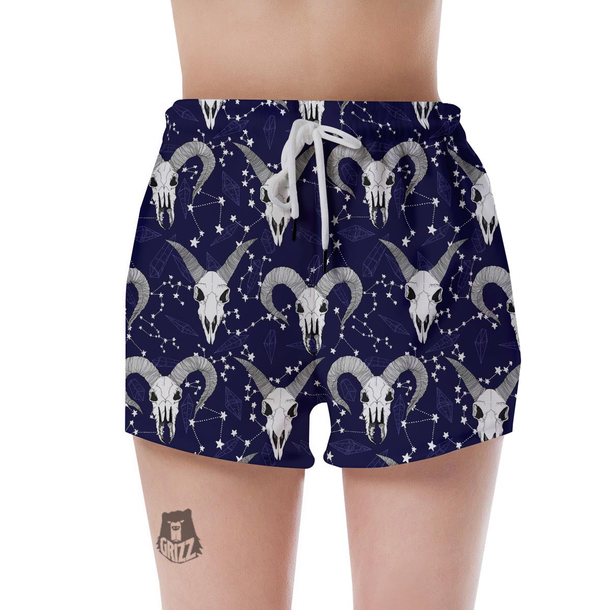Capricorn Astrology Magic Witch Women's Shorts-grizzshop
