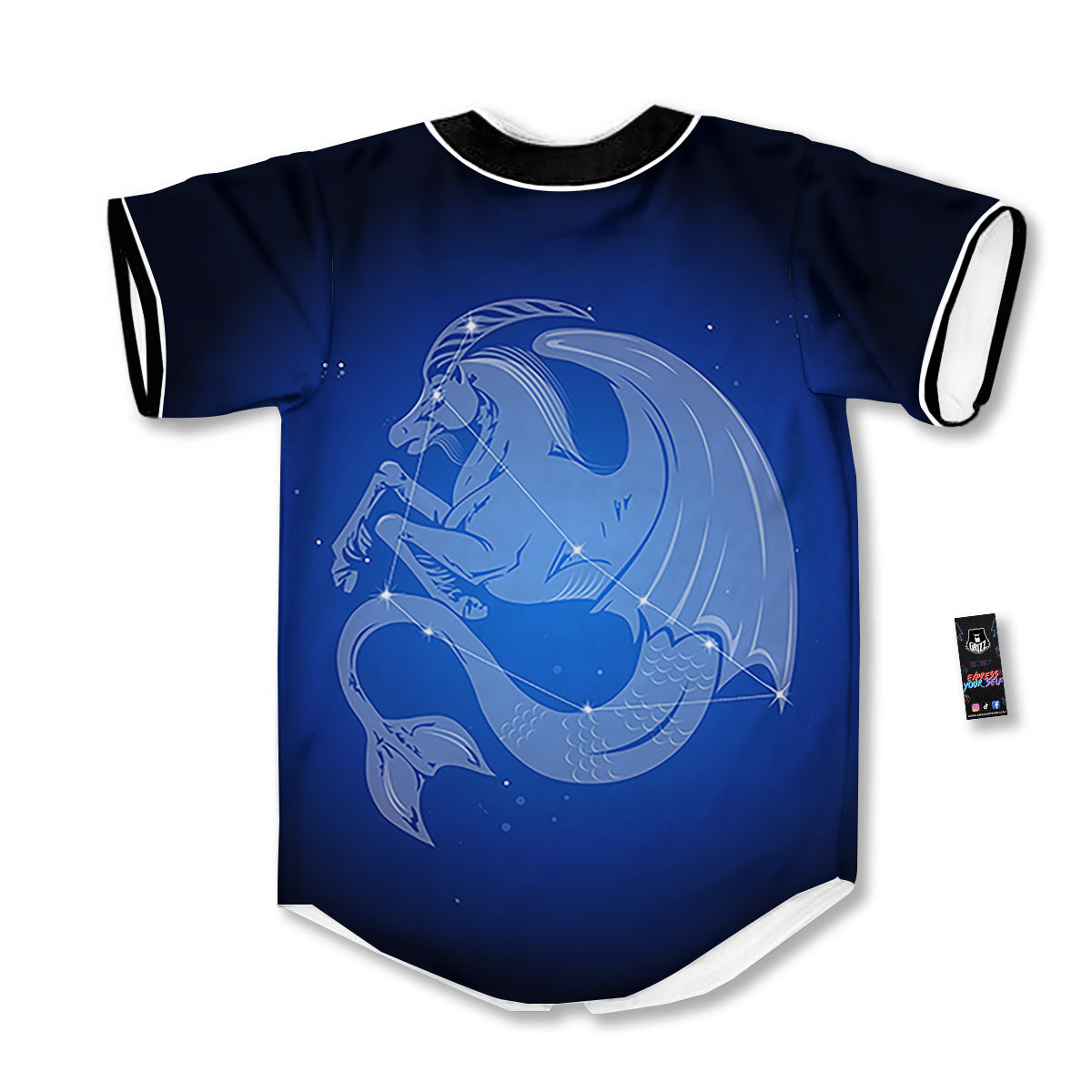 Capricorn Constellation Print Baseball Jersey-grizzshop