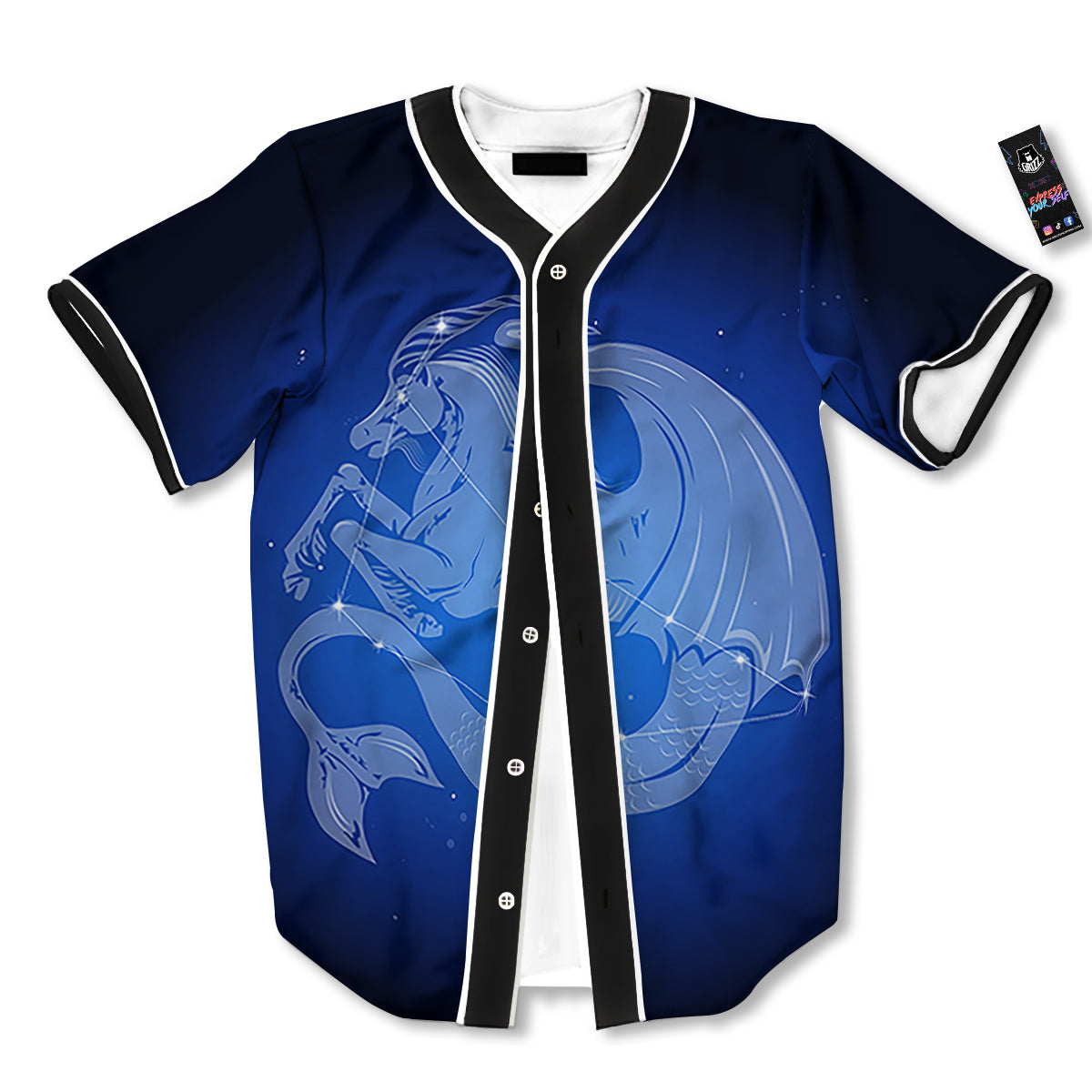 Capricorn Constellation Print Baseball Jersey-grizzshop