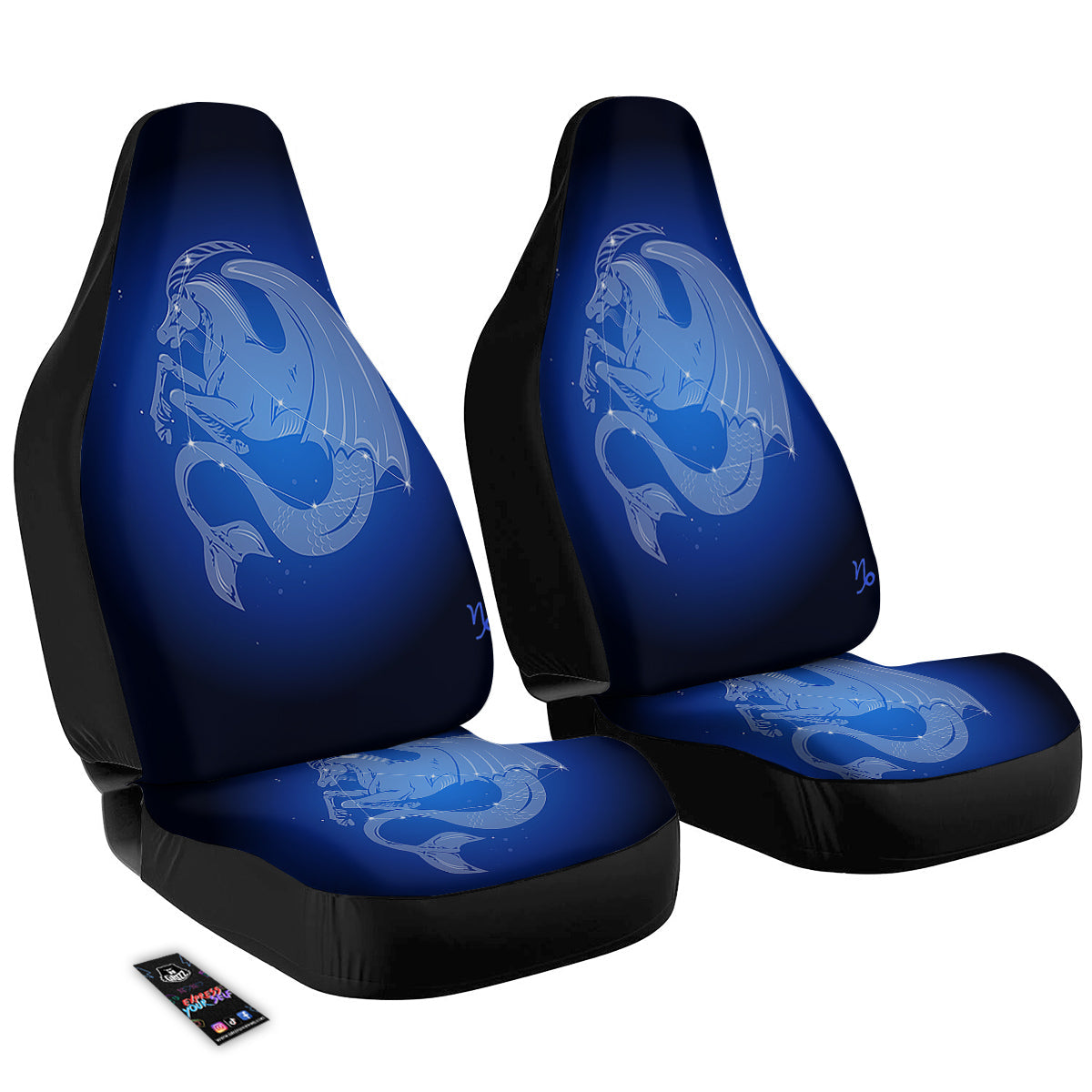 Capricorn Constellation Print Car Seat Covers-grizzshop