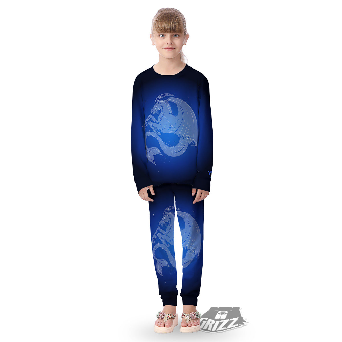 Capricorn Constellation Print Kid's Pajamas-grizzshop