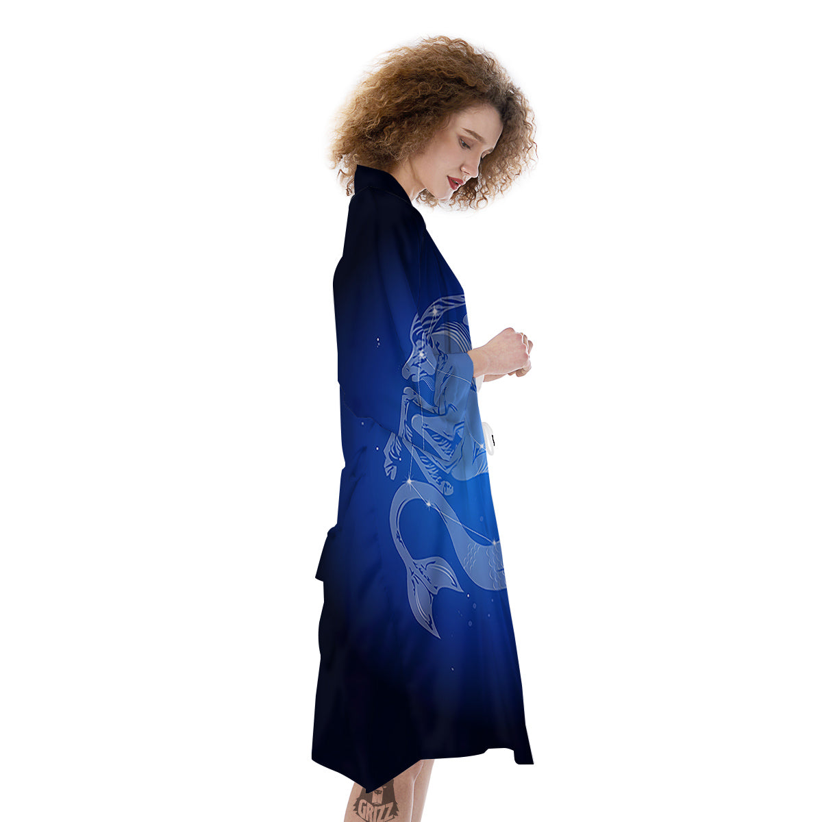 Capricorn Constellation Print Kimono-grizzshop