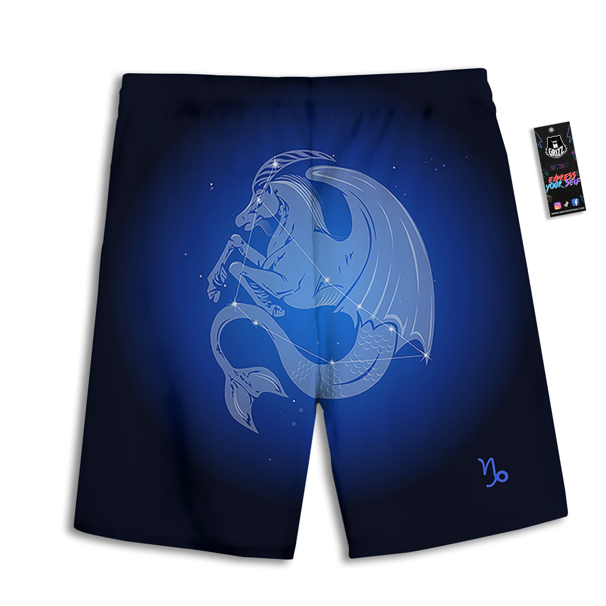 Capricorn Constellation Print Men's Athletic Shorts