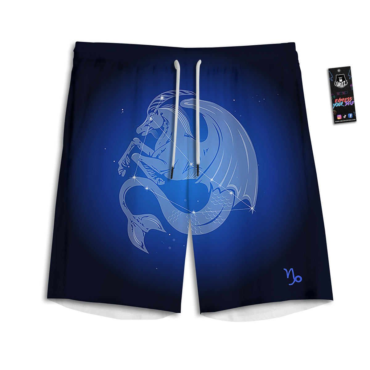 Capricorn Constellation Print Men's Athletic Shorts